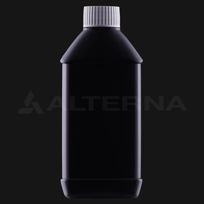 250 ml HDPE Rectangular Bottle with 28 mm Aluminum Seal Cap