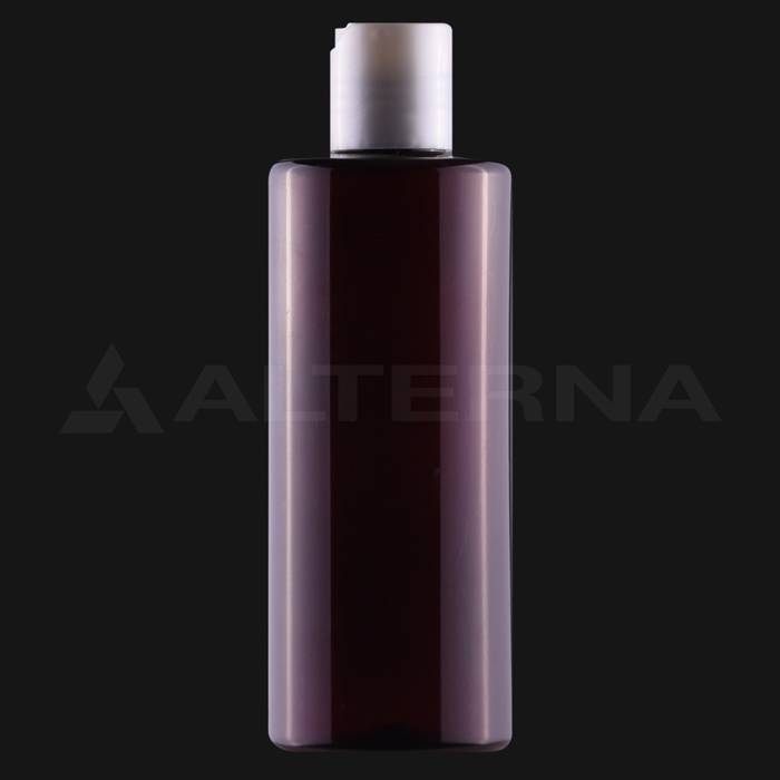 250 ml PET Cylinder Bottle with 24 mm Disc-top Cap