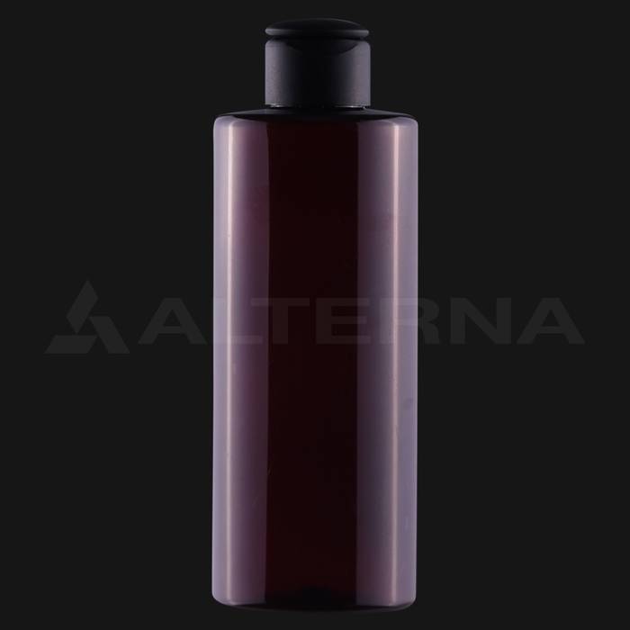 250 ml PET Cylinder Bottle with 24 mm Flip-top Cap