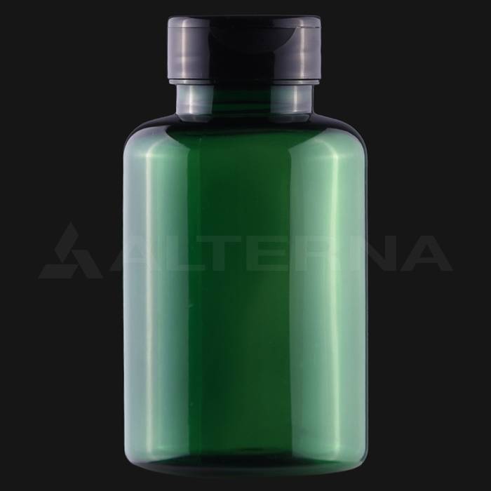 250 ml PET Pill Bottle with 38 mm Flip-top Cap