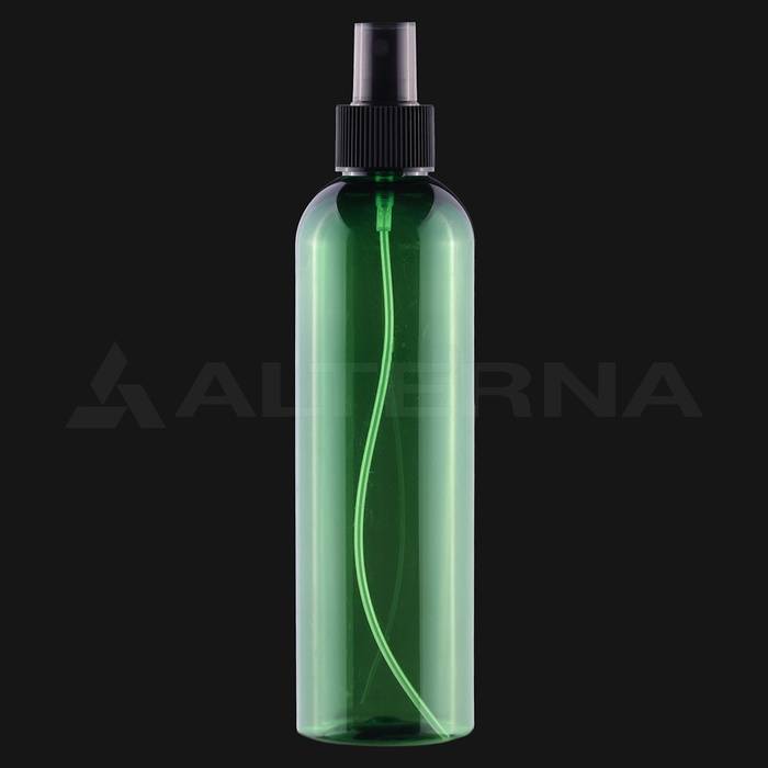 250 ml PET Boston Round Fine Mist Spray Bottle with 24 mm Atomiser