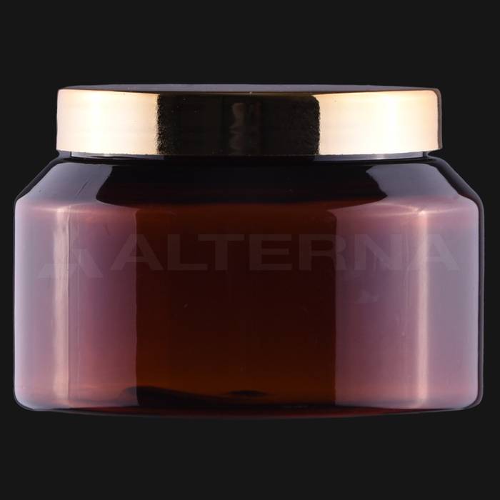 250 ml PET Round Jar with 70 mm Chrome-plated Lid