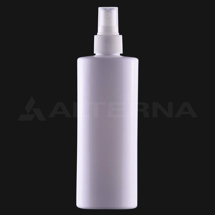 300 ml PET Oval Fine Mist Spray Bottle with 24 mm Atomiser