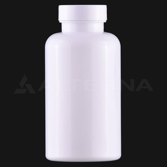 300 ml PET Plastic Pill Bottle with 38 mm Aluminum Seal Cap