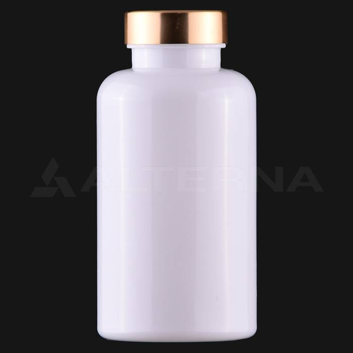 300 ml PET Plastic Pill Bottle with 38 mm Metal Cap