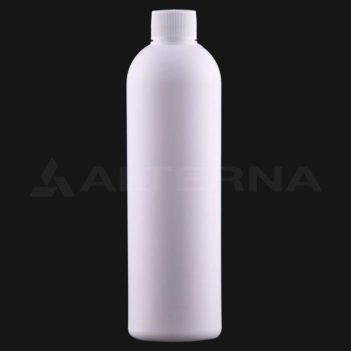 330 ml HDPE Boston Round Bottle with 24 mm Foam Seal Cap