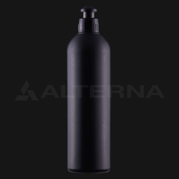 330 ml HDPE Boston Round Bottle with 24 mm Push Pull Cap