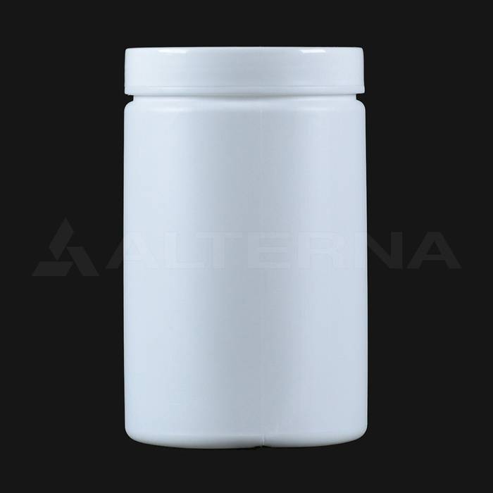 Pot en plastique HDPE de 380 ml avec couvercle de 70 mm