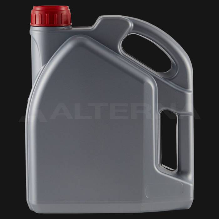 4 Litre Plastic Motor Oil Jerry Can with 50 mm Aluminum Seal Cap