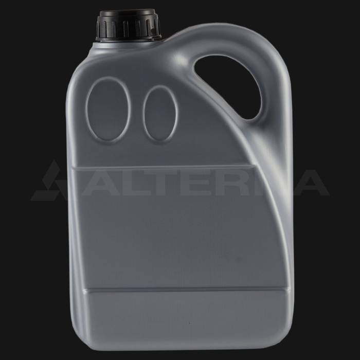 4 Litre HDPE Plastic Motor Oil Jerry Can with 50 mm Aluminum Seal Cap