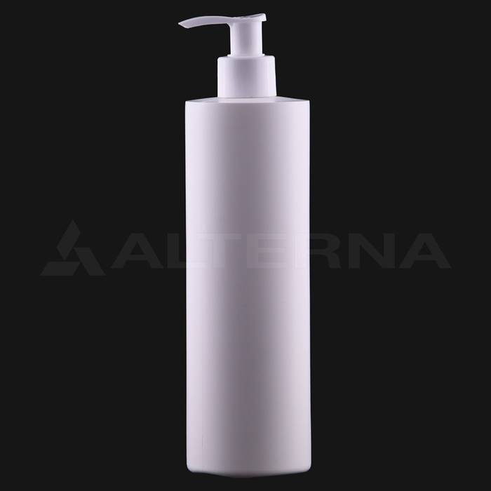 400 ml HDPE Cylindrical Bottle with 24 mm Pump Dispenser