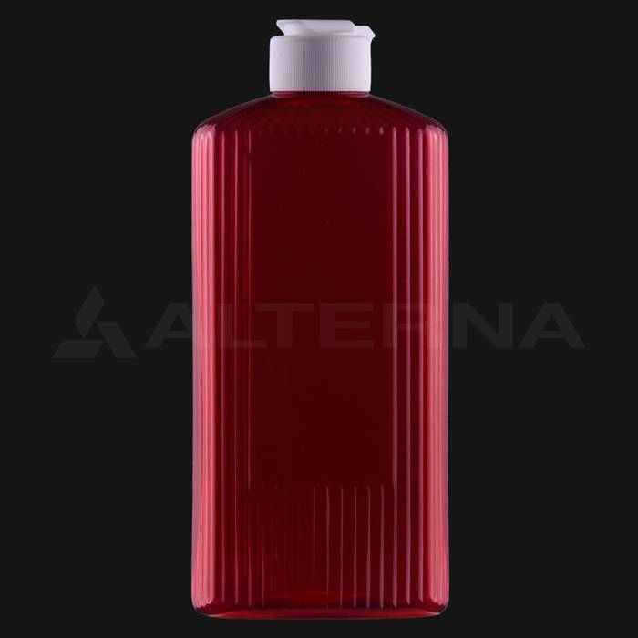 400 ml PET Flat Bottle with 28 mm Flip-top Cap