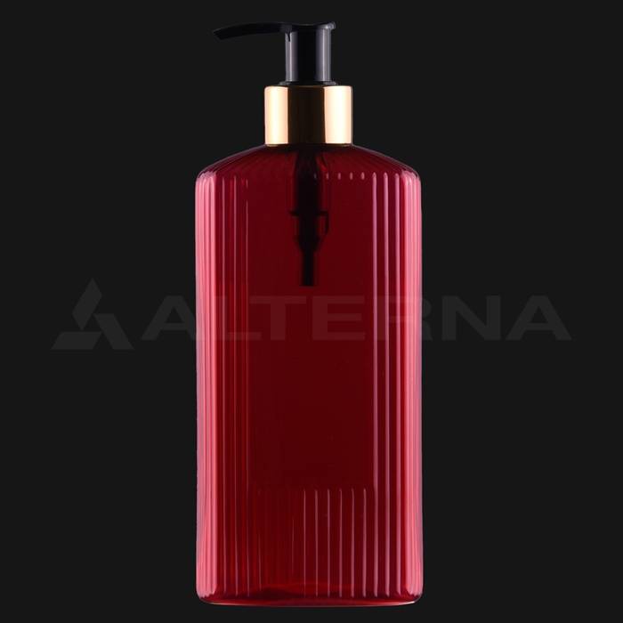 400 ml PET Flat Bottle with 28 mm Pump Dispenser