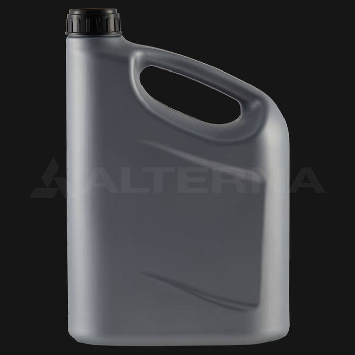 5 Litre Plastic Engine Oil Jerry Can with 50 mm Aluminum Seal Cap