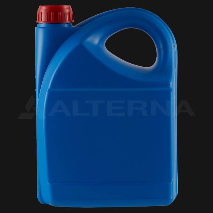 5 Litre Plastic Motor Oil Jerry Can with 50 mm Aluminum Seal Cap