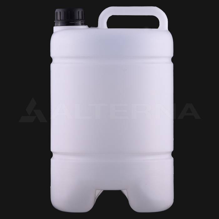 5 Litre Plastic Round Jerry Can with 38 mm Tamper-evident Cap