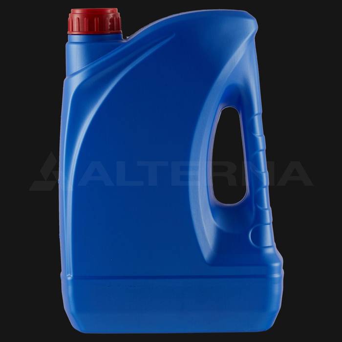 5 Litre HDPE Plastic Motor Oil Jerry Can with 50 mm Aluminum Seal Cap