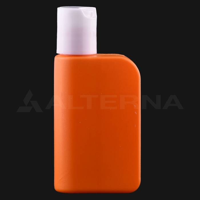 50 ml HDPE Flat Bottle with 18 mm Disc-top Cap