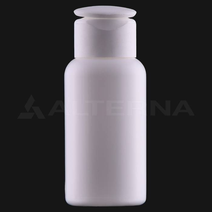 50 ml HDPE Bottle with 24 mm Flip-top Cap