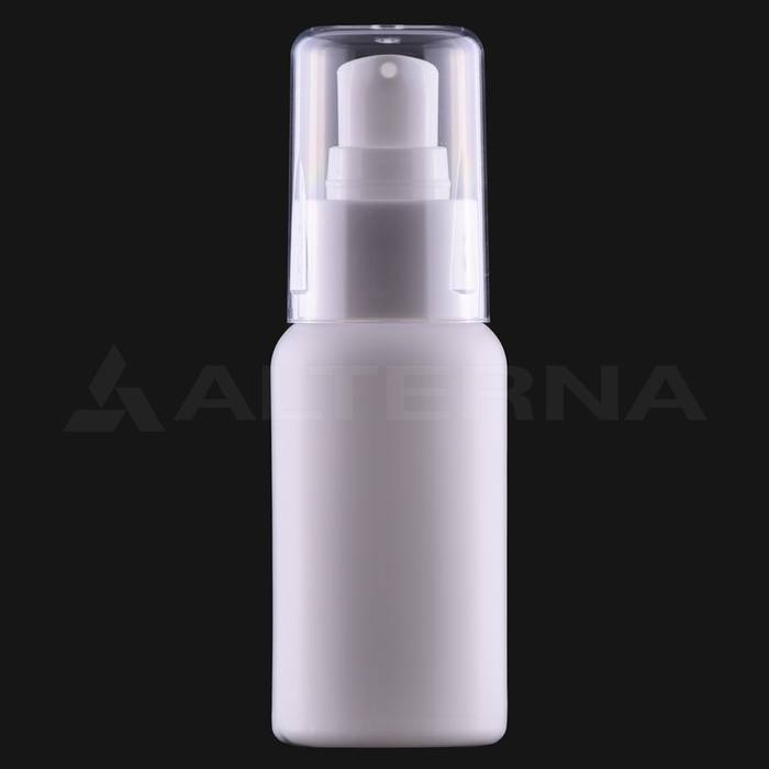 50 ml HDPE Bottle with 24 mm Lotion Pump