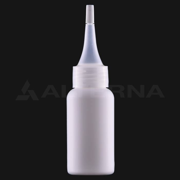 50 ml HDPE Bottle with 24 mm Nozzle Cap