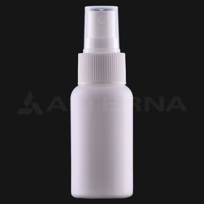 50 ml HDPE Fine Mist Spray Bottle with 24 mm Atomiser