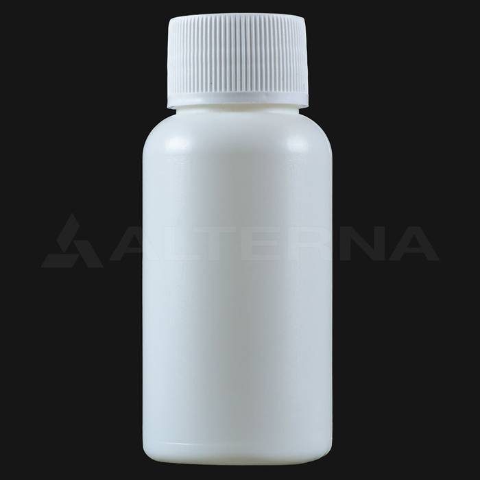 50 ml HDPE Plastic Bottle with 24 mm Foam Seal Cap
