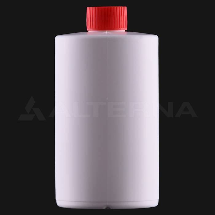 500 ml HDPE Cylindrical Bottle with 28 mm Aluminum Seal Cap