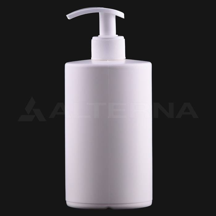 500 ml HDPE Cylindrical Bottle with 28 mm Pump Dispenser