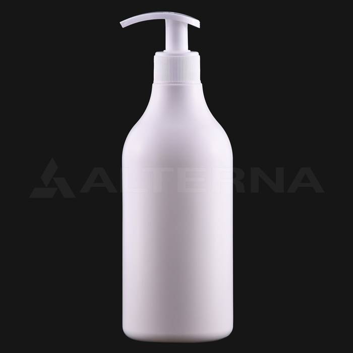 500 ml HDPE Round Bottle with 28 mm Pump Dispenser