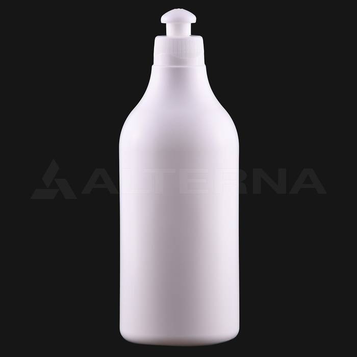 500 ml HDPE Round Bottle with 28 mm Push Pull Cap