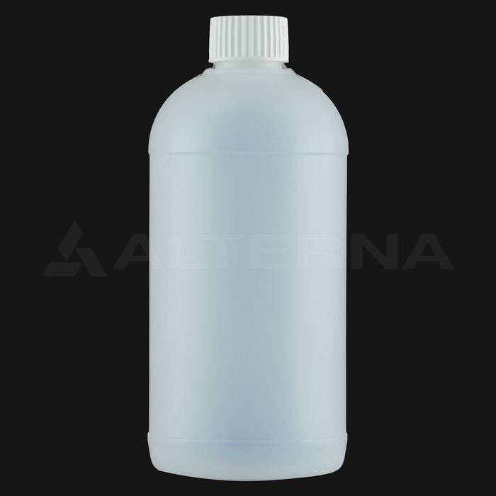 500 ml HDPE Flasche mit 28 mm PE-Schaumdichtung Verschluss