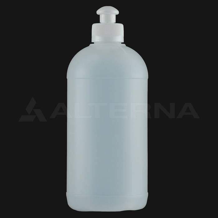 500 ml HDPE Flasche mit 28 mm Push-Pull Verschluss