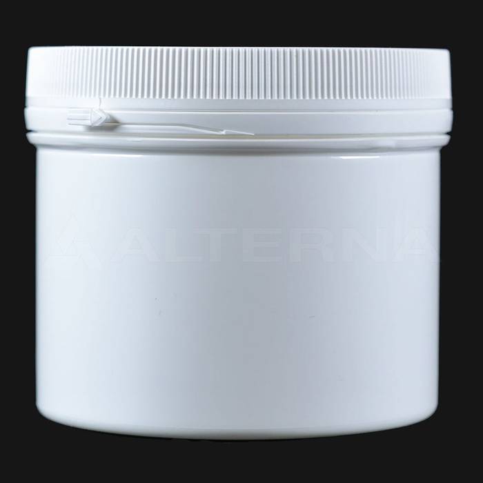 Pot en plastique PP de 500 ml avec couvercle à fermeture rapide de 105 mm