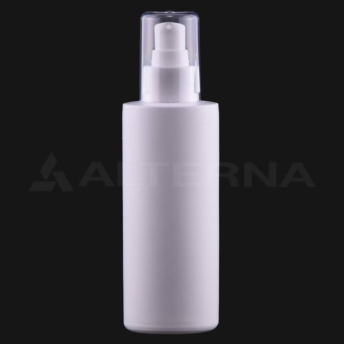 150 ml HDPE Cylinder Bottle with 24 mm Lotion Pump