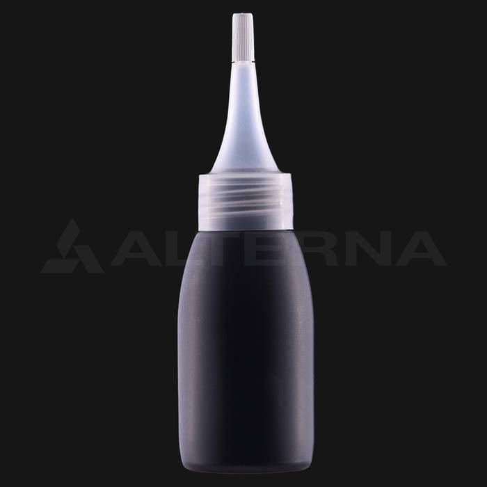 60 ml HDPE Bottle with 24 mm Nozzle Cap