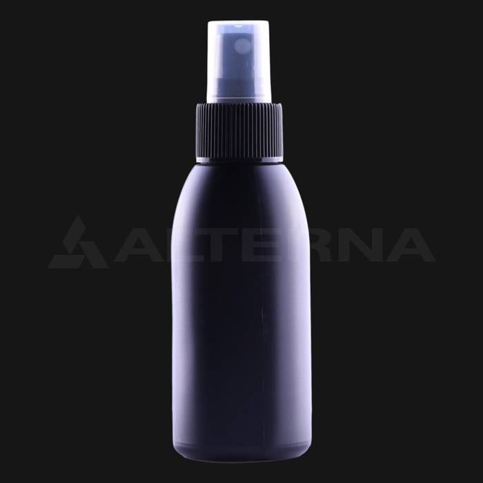 100 ml HDPE Plastic Bottle with 24 mm Atomiser Sprayer