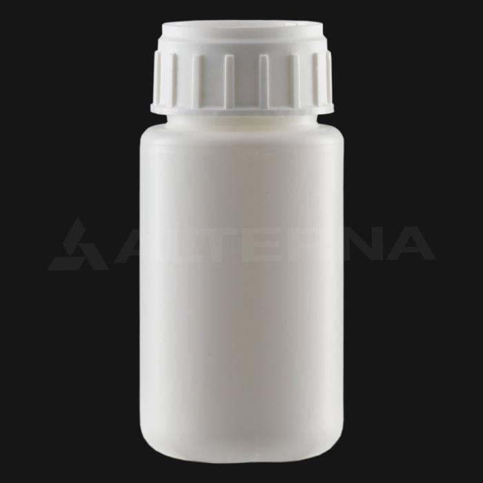 100 ml HDPE Plastic Bottle with 38 mm Aluminum Seal Vented Cap