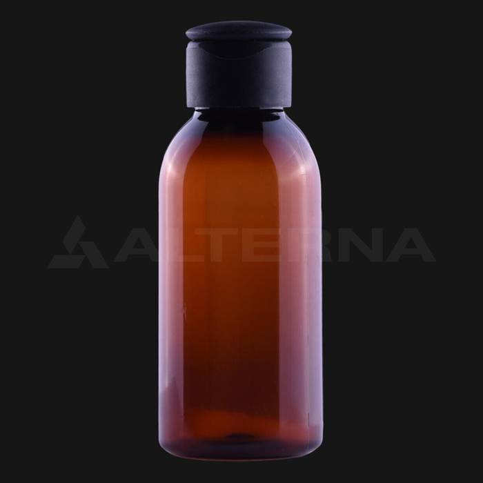 100 ml PET Plastic Bottle with 24 mm Flip Top Cap