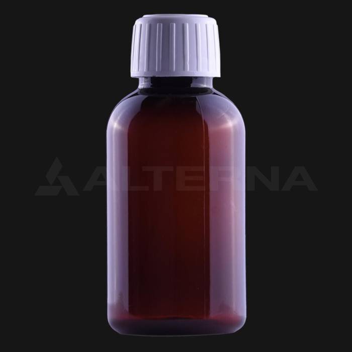 100 ml PET Plastic Pharma Bottle with 25 mm Tamper Evident Cap
