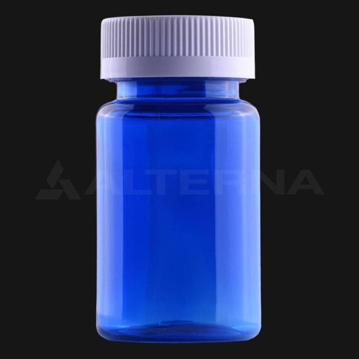 100 ml PET Plastic Pill Bottle with 38 mm Child Resistant Cap