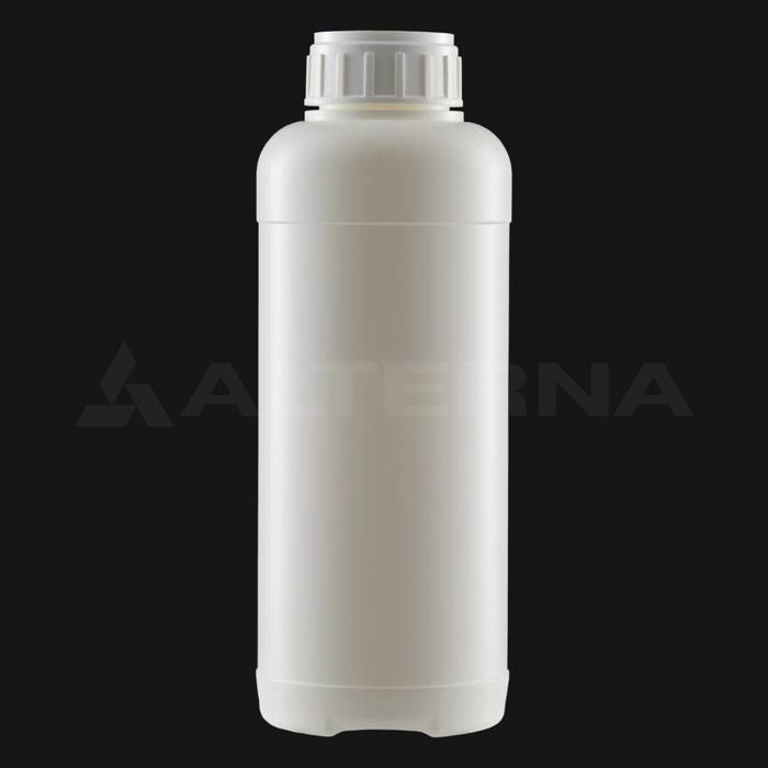 1 Liter HDPE Flasche mit 50 mm Aluminium-Induktionsversiegelung Entgasungsverschlüss