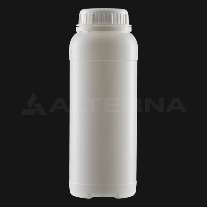 1 Litre HDPE Bottle with 63 mm Foam Seal Vented Secure Cap