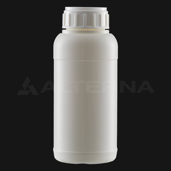 500 ml HDPE Flasche mit 50 mm Aluminium-Induktionsversiegelung Verschluss