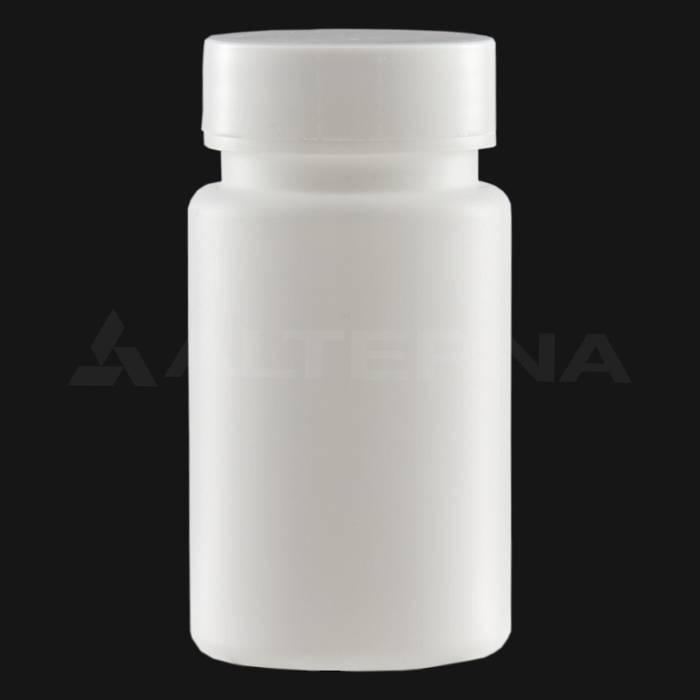 Pilulier HDPE 90 ml avec 38 mm Alu. Bouchon d'étanchéité en aluminium