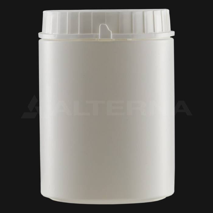Pot en plastique HDPE de 1000 ml avec couvercle sécurisé de 105 mm