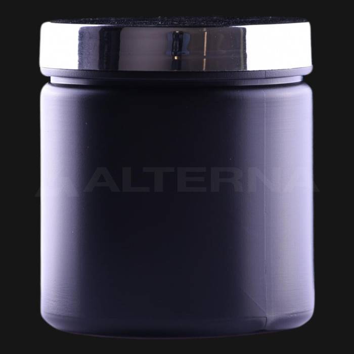 250 ml HDPE Jar with Silver Cap
