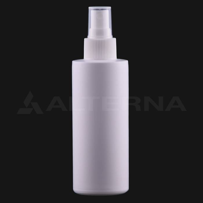 150 ml HDPE Cylinder Spray Bottle with 24 mm Atomizer