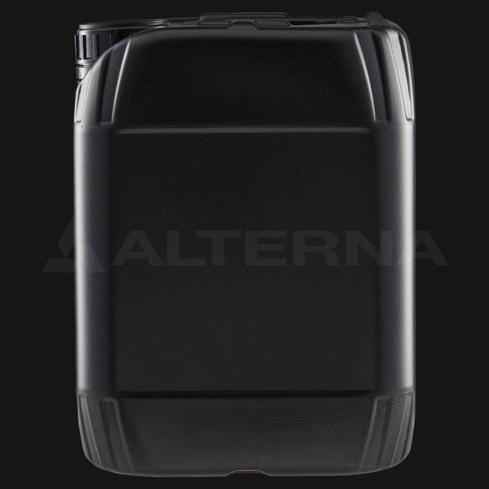 5 litre Plastik Siyah Bidon 50 mm PE Contalı Kilitli Kapaklı