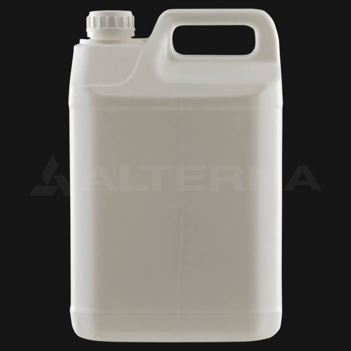 5 Litre HDPE Plastic Jerry Can with 38 mm Foam Seal Secure Cap